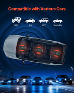 VEVOR automašīnas audio pastiprinātājs, 4 kanālu tiltojams auto pastiprinātājs, daudzkanālu Class AB stereo pastiprinātājs ar maksimālo jaudu 4 × 250 W pie 4 Ω / 4 × 500 W pie 2 Ω, augstas jaudas pastiprinātājs SUV, pikapiem un bezceļu transportlīdzekļiem