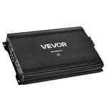 VEVOR automašīnas audio pastiprinātājs, 4 kanālu tiltojams auto pastiprinātājs, daudzkanālu Class AB stereo pastiprinātājs ar maksimālo jaudu 4 × 250 W pie 4 Ω / 4 × 500 W pie 2 Ω, augstas jaudas pastiprinātājs SUV, pikapiem un bezceļu transportlīdzekļiem