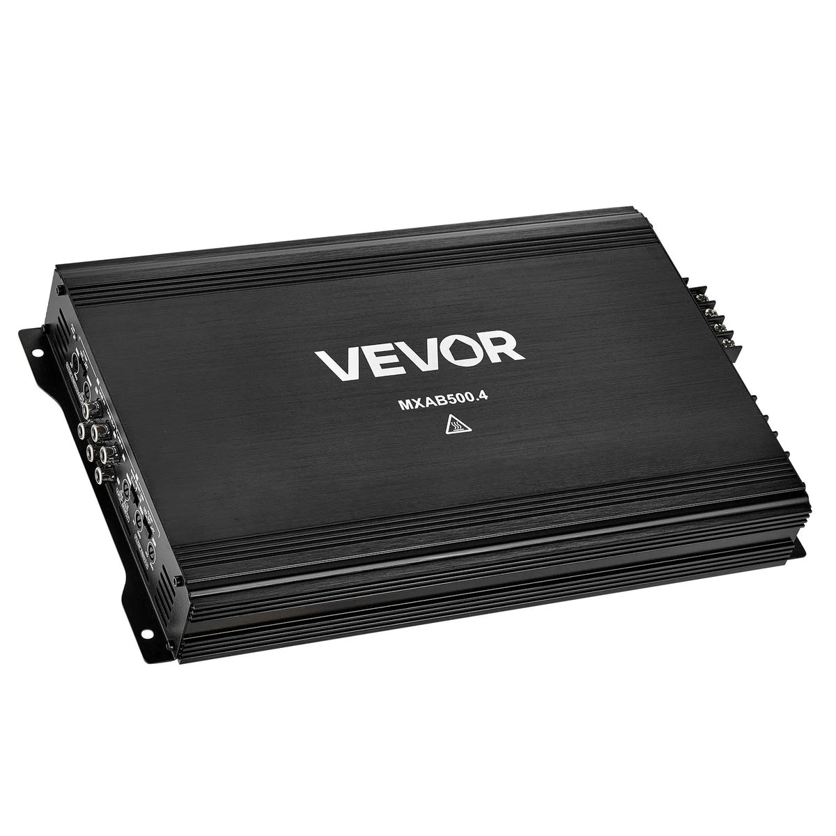 VEVOR automašīnas audio pastiprinātājs, 4 kanālu tiltojams auto pastiprinātājs, daudzkanālu Class AB stereo pastiprinātājs ar maksimālo jaudu 4 × 250 W pie 4 Ω / 4 × 500 W pie 2 Ω, augstas jaudas pastiprinātājs SUV, pikapiem un bezceļu transportlīdzekļiem