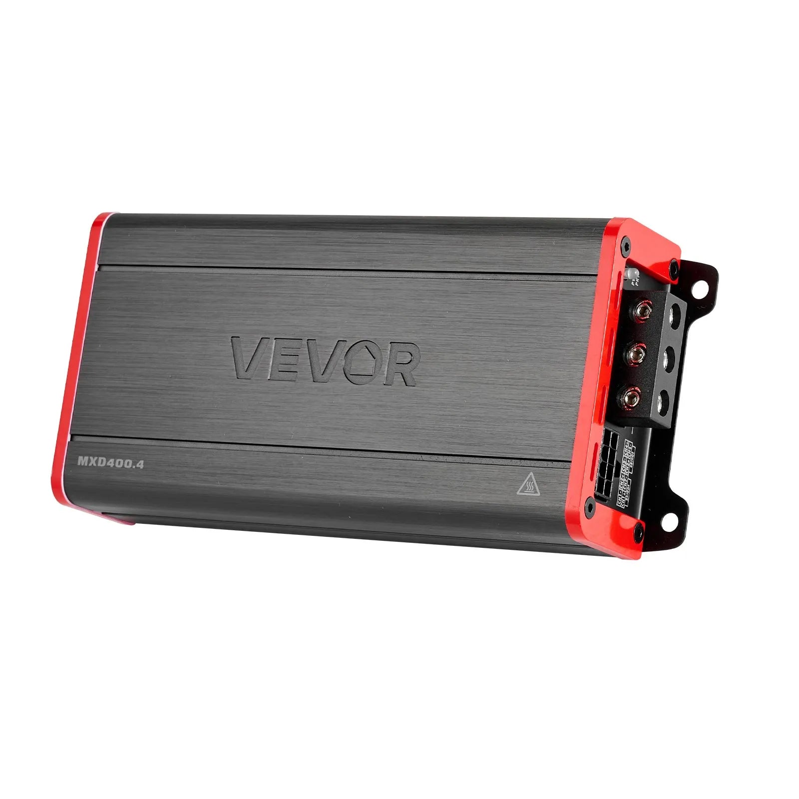 VEVOR automašīnas audio pastiprinātājs, 4 kanālu tiltojams auto pastiprinātājs, daudzkanālu Class D stereo pastiprinātājs ar maksimālo jaudu 4 × 272 W pie 4 Ω / 4 × 400 W pie 2 Ω, augstas jaudas pastiprinātājs SUV, pikapiem un bezceļu transportlīdzekļiem