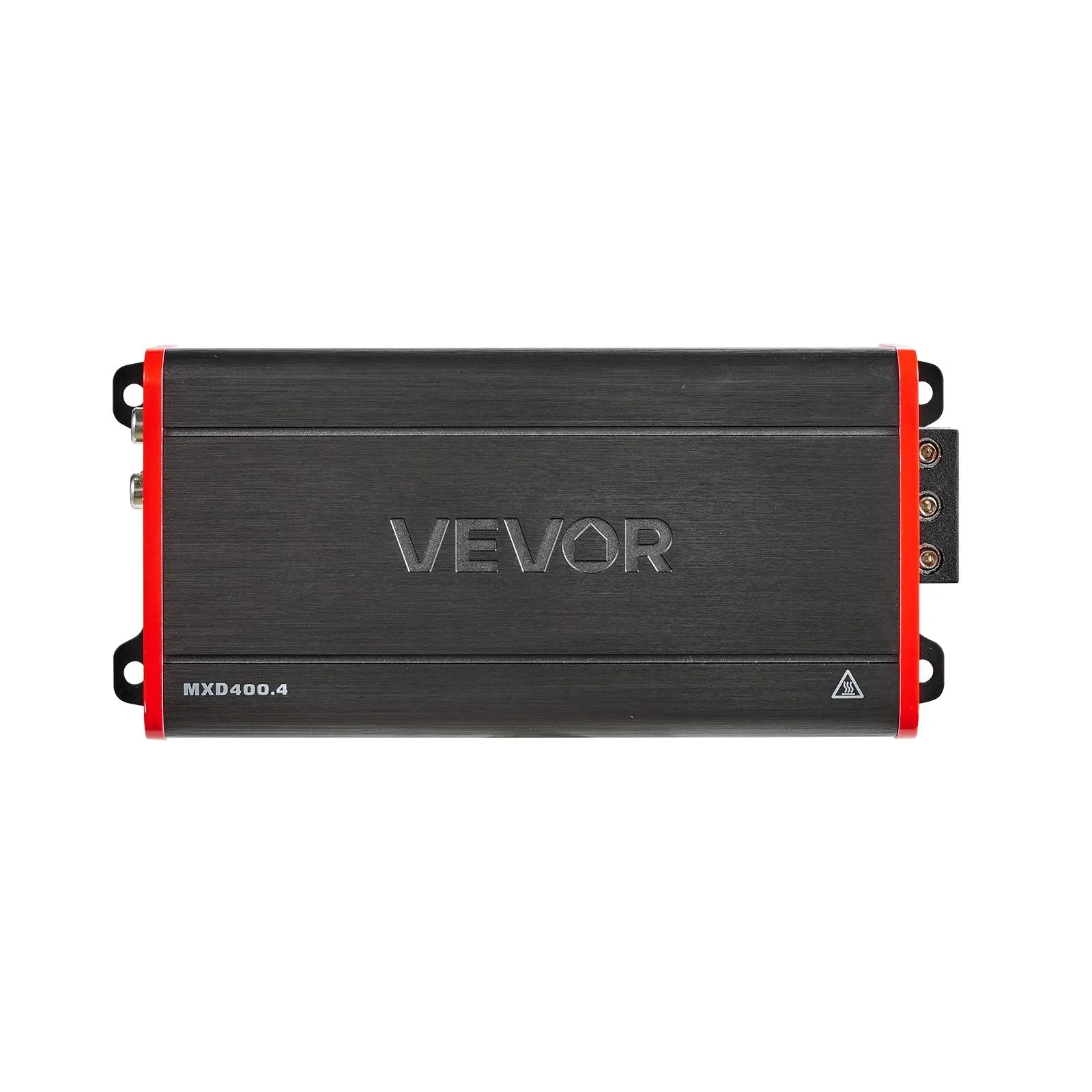 VEVOR automašīnas audio pastiprinātājs, 4 kanālu tiltojams auto pastiprinātājs, daudzkanālu Class D stereo pastiprinātājs ar maksimālo jaudu 4 × 272 W pie 4 Ω / 4 × 400 W pie 2 Ω, augstas jaudas pastiprinātājs SUV, pikapiem un bezceļu transportlīdzekļiem