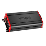VEVOR automašīnas audio pastiprinātājs, 4 kanālu tiltojams auto pastiprinātājs, daudzkanālu Class D stereo pastiprinātājs ar maksimālo jaudu 4 × 272 W pie 4 Ω / 4 × 400 W pie 2 Ω, augstas jaudas pastiprinātājs SUV, pikapiem un bezceļu transportlīdzekļiem