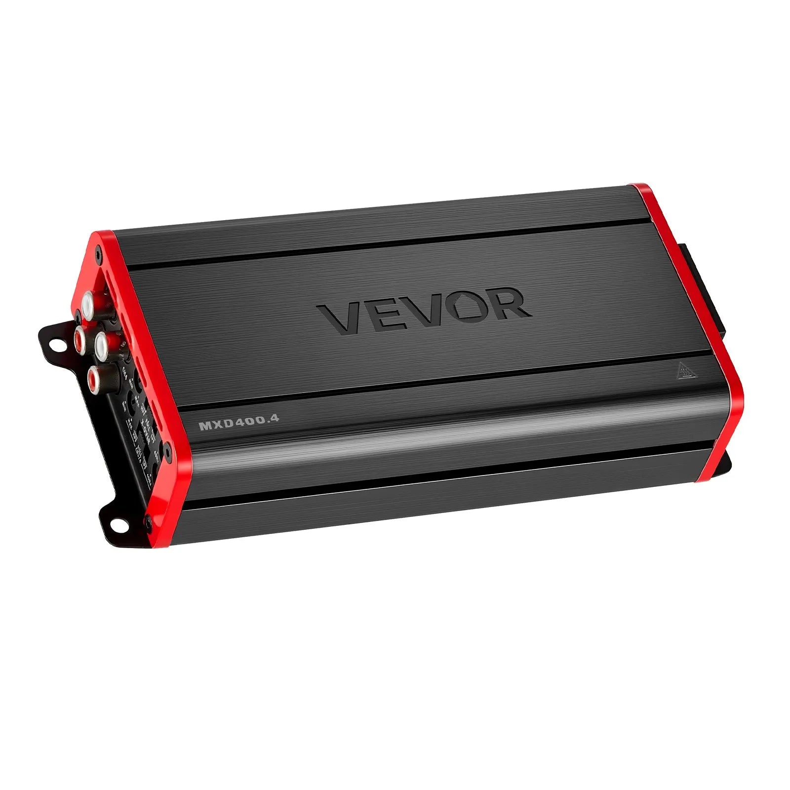 VEVOR automašīnas audio pastiprinātājs, 4 kanālu tiltojams auto pastiprinātājs, daudzkanālu Class D stereo pastiprinātājs ar maksimālo jaudu 4 × 272 W pie 4 Ω / 4 × 400 W pie 2 Ω, augstas jaudas pastiprinātājs SUV, pikapiem un bezceļu transportlīdzekļiem