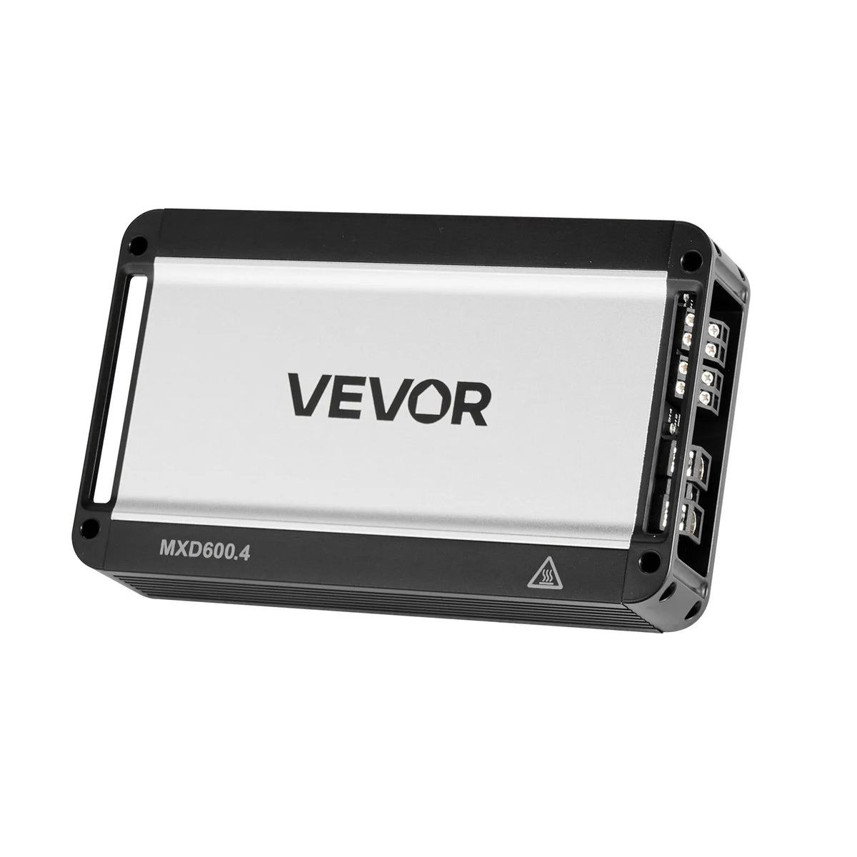 VEVOR 4 kanālu automašīnas audio pastiprinātājs, tiltojams daudzkanālu Class D stereo pastiprinātājs ar maksimālo jaudu 4 × 420 W pie 4 Ω / 4 × 600 W pie 2 Ω, augstas jaudas auto pastiprinātājs SUV, pikapiem un bezceļu transportlīdzekļiem