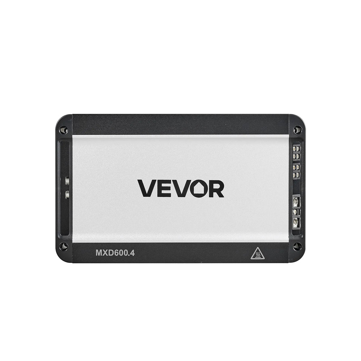 VEVOR 4 kanālu automašīnas audio pastiprinātājs, tiltojams daudzkanālu Class D stereo pastiprinātājs ar maksimālo jaudu 4 × 420 W pie 4 Ω / 4 × 600 W pie 2 Ω, augstas jaudas auto pastiprinātājs SUV, pikapiem un bezceļu transportlīdzekļiem