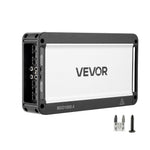 VEVOR automašīnas audio pastiprinātājs, 4 kanālu tiltojams auto pastiprinātājs, daudzkanālu Class D stereo pastiprinātājs ar maksimālo jaudu 4 × 500 W pie 4 Ω / 4 × 1000 W pie 2 Ω, augstas jaudas pastiprinātājs SUV, pikapiem un bezceļu transportlīdzekļiem