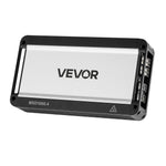 VEVOR automašīnas audio pastiprinātājs, 4 kanālu tiltojams auto pastiprinātājs, daudzkanālu Class D stereo pastiprinātājs ar maksimālo jaudu 4 × 500 W pie 4 Ω / 4 × 1000 W pie 2 Ω, augstas jaudas pastiprinātājs SUV, pikapiem un bezceļu transportlīdzekļiem