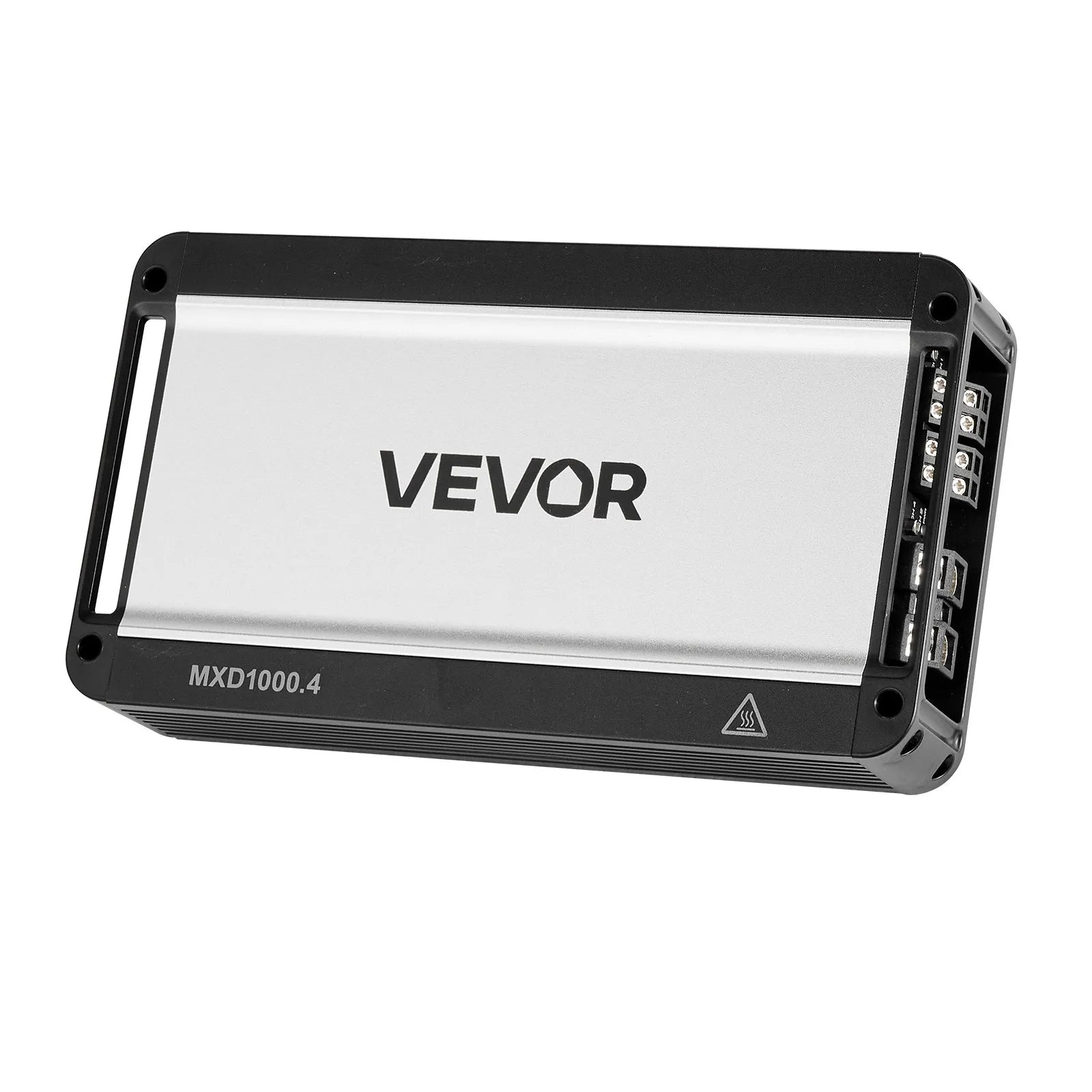 VEVOR automašīnas audio pastiprinātājs, 4 kanālu tiltojams auto pastiprinātājs, daudzkanālu Class D stereo pastiprinātājs ar maksimālo jaudu 4 × 500 W pie 4 Ω / 4 × 1000 W pie 2 Ω, augstas jaudas pastiprinātājs SUV, pikapiem un bezceļu transportlīdzekļiem