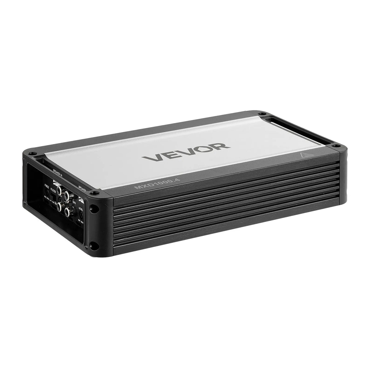 VEVOR automašīnas audio pastiprinātājs, 4 kanālu tiltojams auto pastiprinātājs, daudzkanālu Class D stereo pastiprinātājs ar maksimālo jaudu 4 × 500 W pie 4 Ω / 4 × 1000 W pie 2 Ω, augstas jaudas pastiprinātājs SUV, pikapiem un bezceļu transportlīdzekļiem