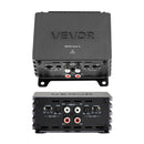 VEVOR automašīnas audio pastiprinātājs, 4 kanālu tiltojams auto pastiprinātājs, daudzkanālu Class D stereo pastiprinātājs ar maksimālo jaudu 4 × 110 W pie 4 Ω / 4 × 160 W pie 2 Ω, augstas jaudas pastiprinātājs SUV, pikapiem un bezceļu transportlīdzekļiem