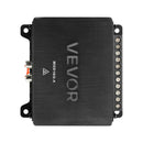 VEVOR automašīnas audio pastiprinātājs, 4 kanālu tiltojams auto pastiprinātājs, daudzkanālu Class D stereo pastiprinātājs ar maksimālo jaudu 4 × 110 W pie 4 Ω / 4 × 160 W pie 2 Ω, augstas jaudas pastiprinātājs SUV, pikapiem un bezceļu transportlīdzekļiem