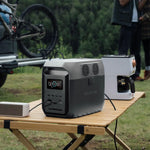 EcoFlow DELTA 3 1500 pārnēsājamā elektrostacija, 1536 Wh, 1800 W, LiFePO4, X-Boost 2400 W, UPS 15 ms, Wi-Fi, Bluetooth, IP54