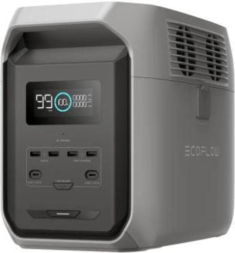 EcoFlow DELTA 3 1500 pārnēsājamā elektrostacija, 1536 Wh, 1800 W, LiFePO4, X-Boost 2400 W, UPS 15 ms, Wi-Fi, Bluetooth, IP54