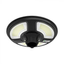 10W(1500Lm) LED solārais gaismeklis, apaļš, ar RF sensoru, IP65, V-TAC, LiFePO4 3.2V 32650, 25AH, neitrāli balta gaisma 4000K, statīvs nav iekļauts komplektā.