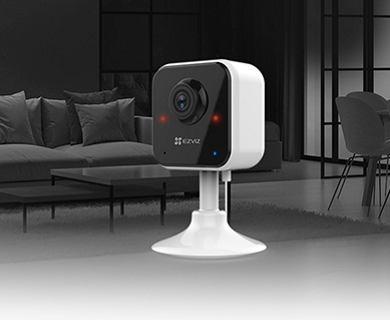 EZVIZ H1C Wi-Fi indoor video camera, 2 Mpix, 2.8 mm @ F2.0, 130°, 1920 x 1080 @20fps, 5V DC via USB, Built-in Micro SD/SDHC/SDXC slot, up to 256 GB 