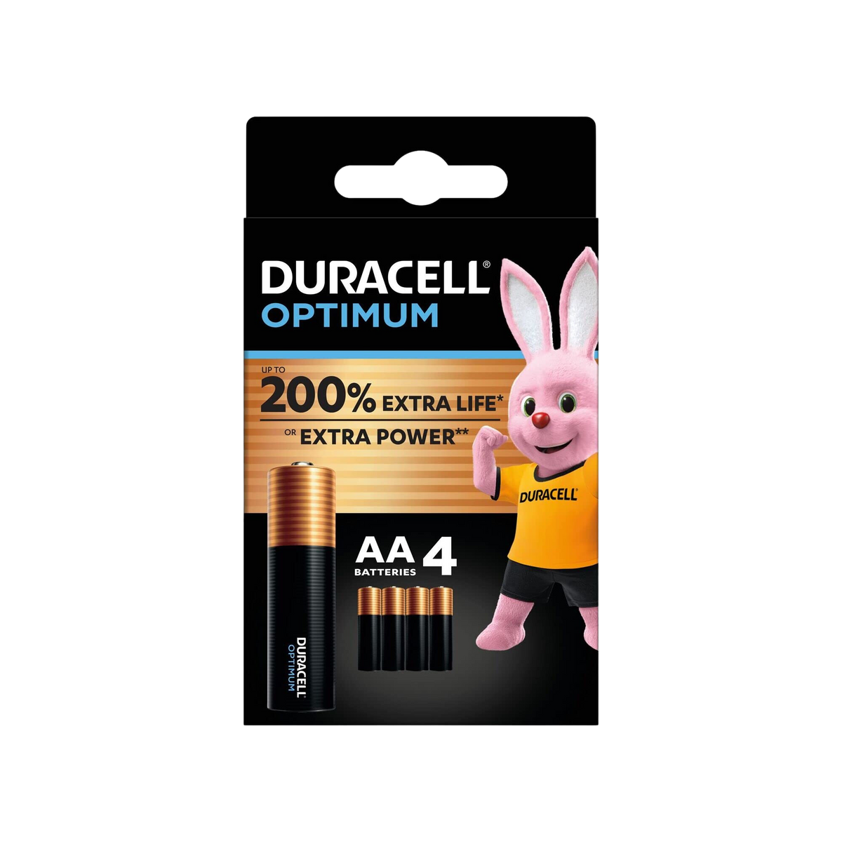 DURACELL Optimum baterija AA, 4gb