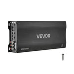 VEVOR 5 kanālu automašīnas audio pastiprinātājs, tiltojams daudzkanālu Class D stereo pastiprinātājs ar maksimālo jaudu 4 × 100 W pie 4 Ω / 4 × 200 W pie 2 Ω + 1 × 1000 W pie 2 Ω / 1 × 500 W pie 4 Ω, auto pastiprinātājs transportlīdzekļiem