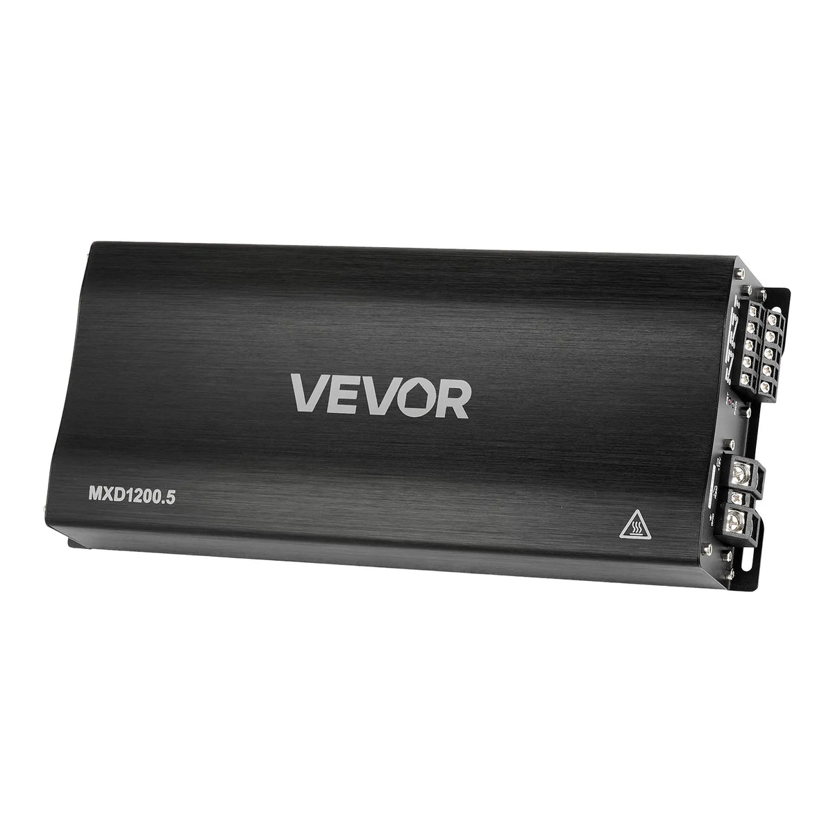 VEVOR 5 kanālu automašīnas audio pastiprinātājs, tiltojams daudzkanālu Class D stereo pastiprinātājs ar maksimālo jaudu 4 × 100 W pie 4 Ω / 4 × 200 W pie 2 Ω + 1 × 1000 W pie 2 Ω / 1 × 500 W pie 4 Ω, auto pastiprinātājs transportlīdzekļiem