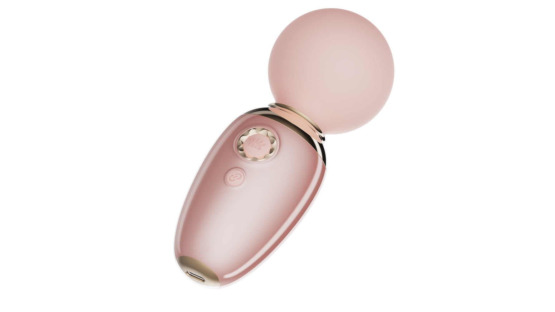 AVA application-controlled massage vibrating heated device (5min 42C) from AVA AURORA collection, pink colour, see description, discreet delivery in black packaging