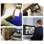 Reolink E Series E340 — внутренняя PTZ-камера с поддержкой 4K и Wi-Fi 6, функцией автоматического слежения, разрешением 8 Мп и слотом для карт microSD объемом до 512 ГБ