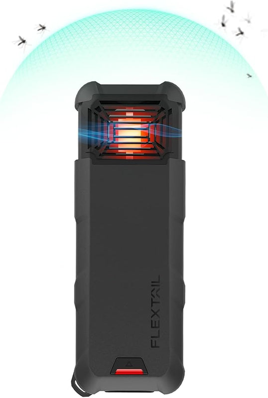 Flextail, portatīvs un uzlādējams moskītu atbaidīšanas ierīce, kas apvieno efektīvu aizsardzību pret odiem ar praktiskām funkcijām.