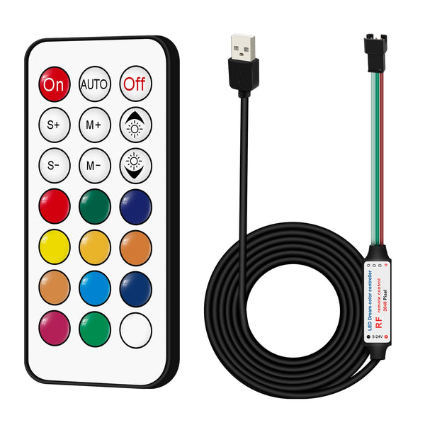 LED USB DC5-24V mini smart RGB kontrolieris