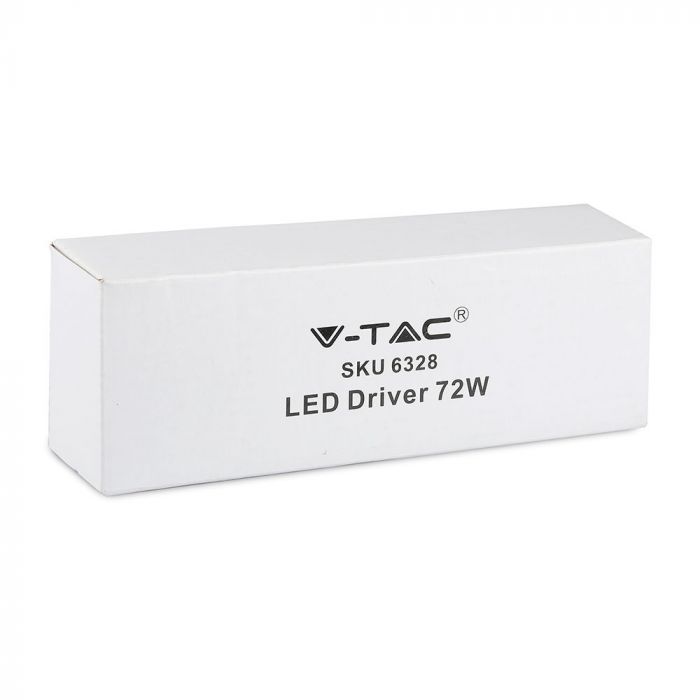 72W  DC:30-42V 0.4A 1600mA V-TAC barošanas bloks LED paneļiem, IP20, balts
