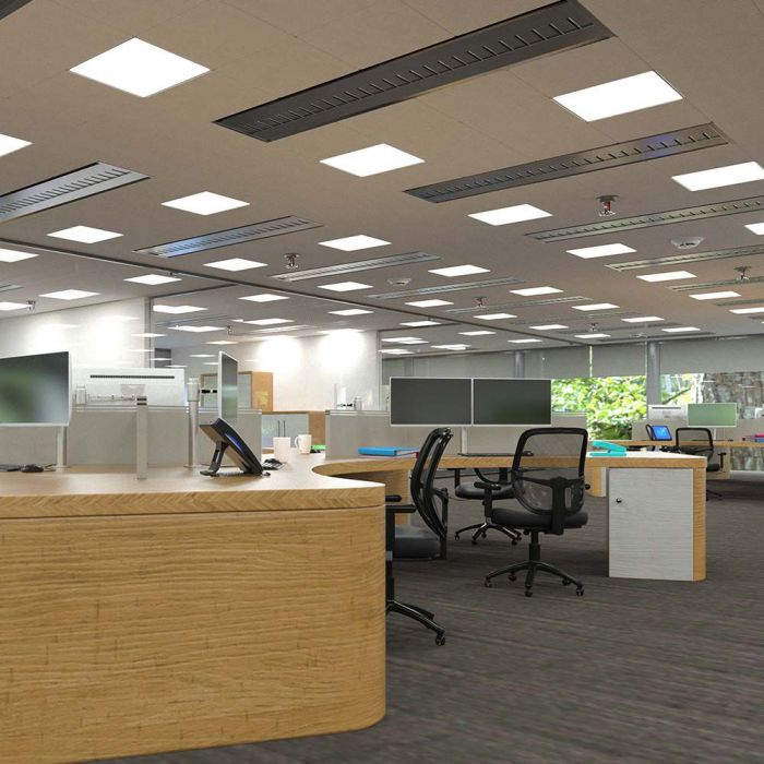 36W(3960Lm) LED панель 595x595x30mm(600x600mm), 2IN1, V-TAC, нейтральный белый свет 4000K, поставляется с блоком питания