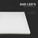 36W(3960Lm) LED панель 595x595x30mm(600x600mm), 2IN1, V-TAC, нейтральный белый свет 4000K, поставляется с блоком питания
