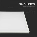 36W(3960Lm) LED Panelis 595x595x30mm(600x600mm), 2IN1, V-TAC, neitrāli balta gaisma 4000K, komplektā ar barošanās bloku