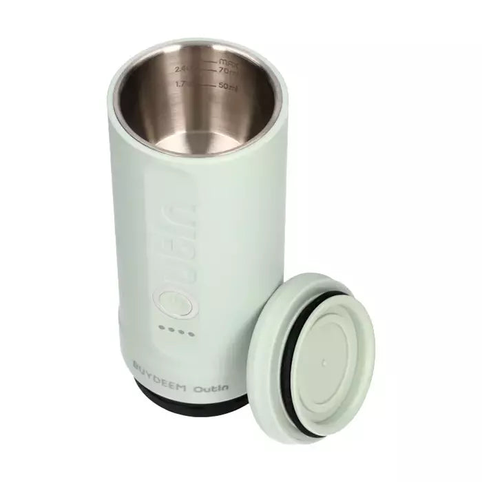 Outin X Buydeem Nano portable coffee machine. Battery capacity 7500mAh. Heats water up to 92 degrees.