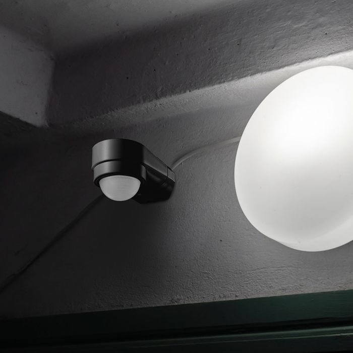 Infrared motion sensor, black, IP65, 240°, Max 600W LED, V-TAC