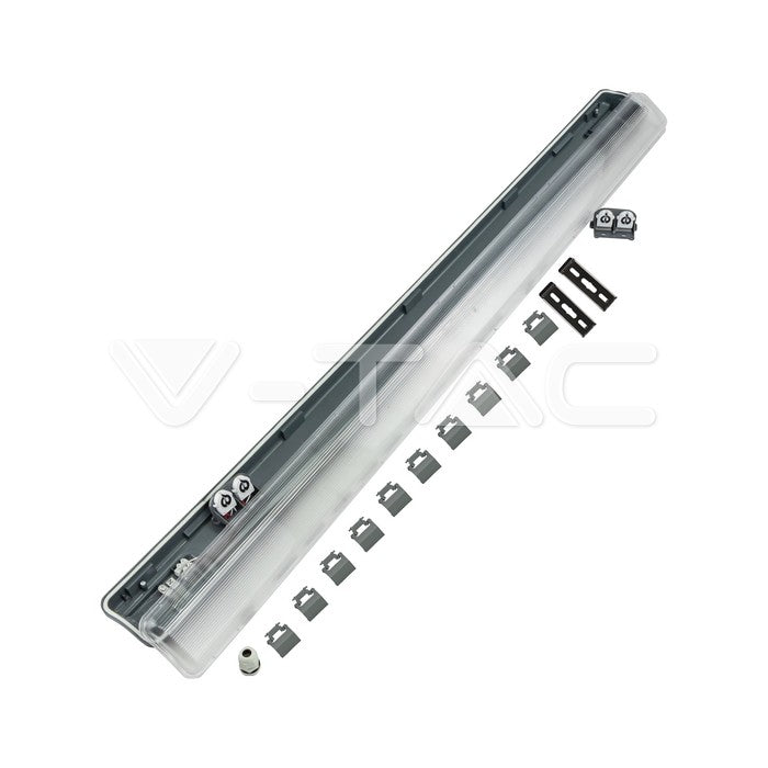 120cm_2xT8 V-TAC hermētisks gaismekļa korpuss, VT-12023, G13, IP65