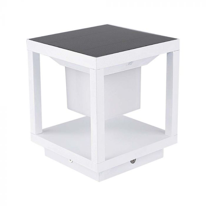 2W(90Lm) LED solārais dārza gaismeklis, V-TAC, IP65, silti balta gaisma 3000K