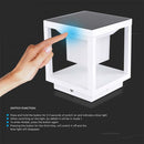 2W(90Lm) LED solar garden luminaire, V-TAC, IP65, warm white light 3000K