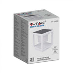2W(90Lm) LED solārais dārza gaismeklis, V-TAC, IP65, silti balta gaisma 3000K
