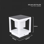 2W(90Lm) LED solārais dārza gaismeklis, V-TAC, IP65, silti balta gaisma 3000K