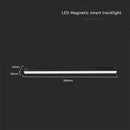 20W(2100Lm) LED SMART magnētiskais sliežu gaismeklis, V-TAC,  DC:48V, IP20, melns, 3IN1