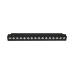 14W(1300Lm) LED SMART magnetic track light, V-TAC, DC:48V, IP20, black, 3IN1