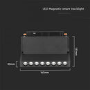 10W(900Lm) LED SMART magnetiline raidvalgusti, V-TAC, DC:48V, IP20, must, 3IN1