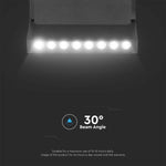10W(900Lm) LED SMART magnetiline raidvalgusti, V-TAC, DC:48V, IP20, must, 3IN1