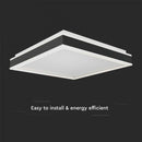 Потолочный светодиодный светильник 38W(4050Lm), V-TAC, квадратный, черное покрытие, нейтральный белый 4000K