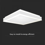 38W(4050Lm) LED-takarmatur, V-TAC, rund, vit finish, neutralvit 4000K
