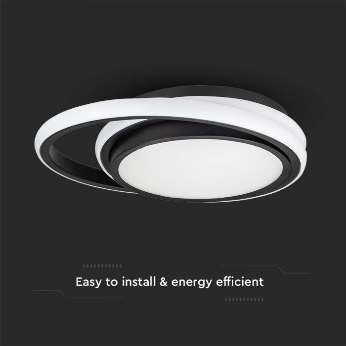 38W(4050Lm) LED design lamp, V-TAC, IP20, black, 465x60mm, neutral white light 4000K