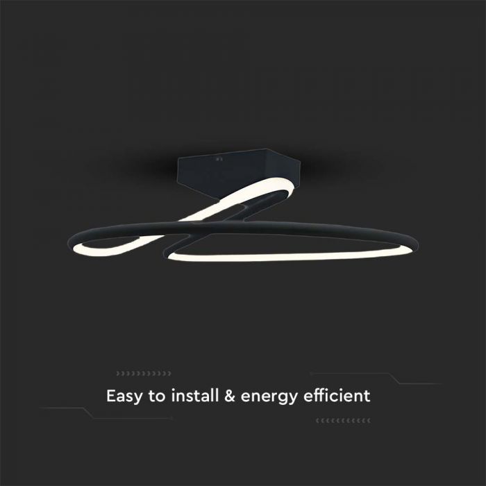 SUPERACTION_20W(2130Lm) LED disainvalgusti, V-TAC, IP20, must, 250x130mm, neutraalne valge 4000K