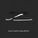 SUPERACTION_20W(2130Lm) LED disainvalgusti, V-TAC, IP20, must, 250x130mm, neutraalne valge 4000K