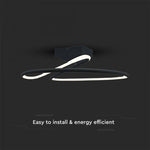 SUPERACTION_20W(2130Lm) LED disainvalgusti, V-TAC, IP20, must, 250x130mm, neutraalne valge 4000K