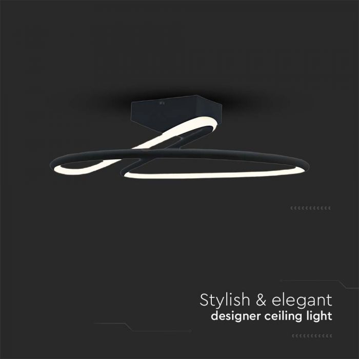 SUPERACTION_20W(2130Lm) LED disainvalgusti, V-TAC, IP20, must, 250x130mm, neutraalne valge 4000K