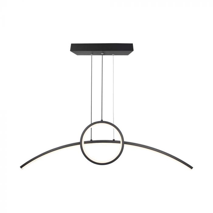 30W(3200Lm) LED disainvalgusti, V-TAC, IP20, must, 890x250mm, neutraalne valge 4000K