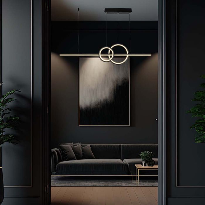 15W(1500Lm) LED design luminaire, V-TAC, IP20, black, 915x215mm, neutral white 4000K